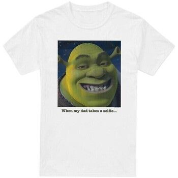 Shrek Camiseta Dad Takes A Selfie para hombre