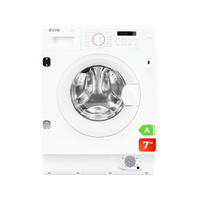 evvo aura 7 lavadora integrable 7 kg 1350 rpm clase a motor inverter tambor eprotect 15 programas inicio diferido