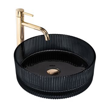 Lavabo Sobre Encimera Rea Ingrid Black 36
