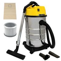 aspiradora comercial de 30 litros maxblast para limpieza en seco y humedo