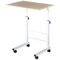 mesa de ordenador 60x40x78 cm blanco y madera