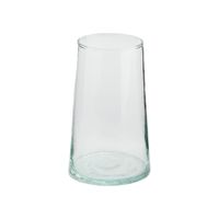 vaso de agua grande de cristal transparente