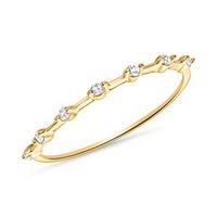 anillo para mujer en oro 14 quilates con topacios blancos