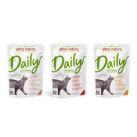almo nature daily menu 24 x 70 g - pack ahorro - pack mixto i 3 variedades atun y salmon pollo y salmon pollo y buey