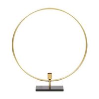 candelabro de metal dorado 45 cm portavelas decorativo estilo glam seram