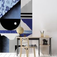 papel pintado panoramico abstraccion 2 azul 150 x 250cm