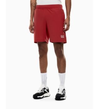 EA7 para hombre. 7M001529_AF21059 Shorts Tennis Pro rojo (XXL), Casual, Deportivo, Poliamida