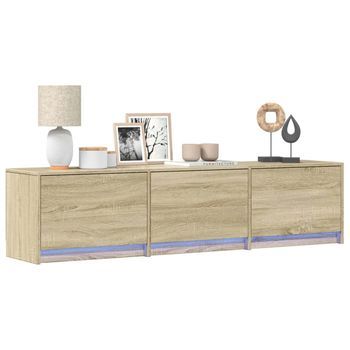 Mueble De Tv | Mueble De Salón | Gabinete De Tv Sonoma 165 X 34 X 40 Cm Madera De Ingeniería