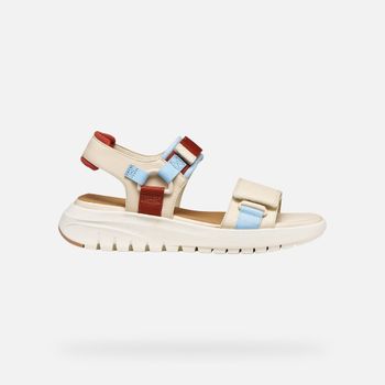 GEOX Flextride S Mujer Blanco Lechoso/azul Claro