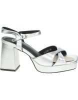 sandalias de tacon para mujer buonarotti ns2386 plata 38