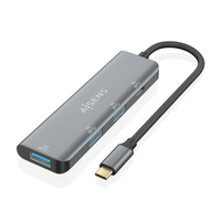 hub aisens usb 32 gen1 5g usb-c usb-cm-1xusb-ch-3xusb-ah 15cm