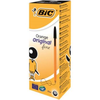 Bic Orange Ball Pen Fine Black PK20