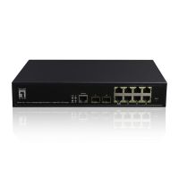 conmutador levelone gep-1061 gestionado l2 8 puertos gigabit poe montaje rack