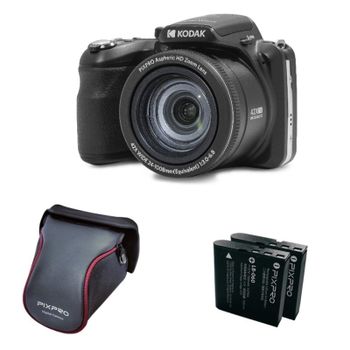 Kodak Pack Pixpro Astro Zoom AZ426 Cámara Bridge Zoom 42X Gran Angular 24mm 20MP+2 Baterías+Estuche