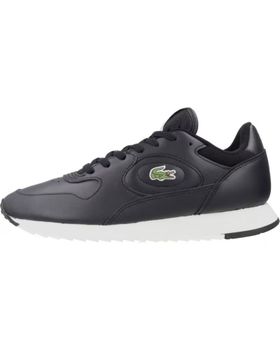 de LACOSTE LINETRACK EN PIEL NEGRO