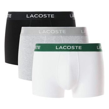 Boxers Lacoste Negro Blanco Gris Vigore 3 Unidades