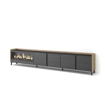 Mueble Tv, Televisión, Muebles De Salón, Almacenaje, 315x61x35 Cm, Para Tv Hasta 80