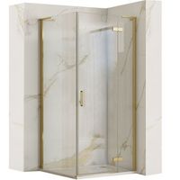 cabina de ducha rea hugo 80x90 gold brush