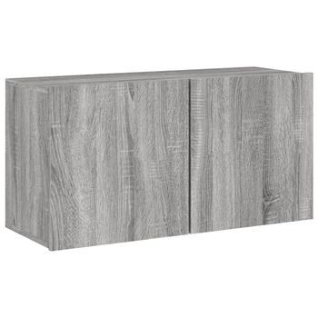 Mueble Para Tv De Pared Gris Sonoma 80x30x41 Cm