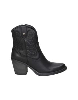 Botines Camperos De Tacón Mustang Tijuana Negros 36
