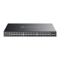 switch tp-link 48 puertos gigabit 4 sfp poe l2l2 230w rack 1u