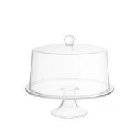 plato para pasteles con pie y campana recta 335x335x27cm