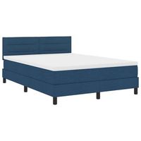 cama tapizada 203x143x88 cm  - azul