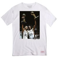 camiseta san antonio spurs david robinson  tim duncan - mitchell and ness