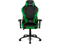 silla gaming - drift dr250 reposabrazos 4d cojin cervical y lumbar reclinable giratorio verde