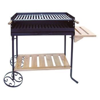 Barbacoa Parrilla Inox Con Ruedas 71450