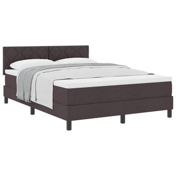 Cama Tapizada 203x144x88 Cm  - Marrón
