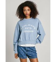 pepe jeans para mujer pl581487 sudadera venus azul s casual algodon sostenible