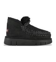 mou para mujer mufw531009a zapatillas de piel eskimo bounce negro 41 3 a 5cm ninguno casual