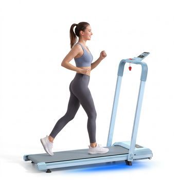 Cinta De Correr Plegable Rolipo 120kg 10% Inclinación Walking Pad 3 En 1 Silenciosa App