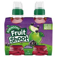 robinsons fruit shoot apple  blackcurrant no added sugar 4 pack
