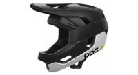 casco poc otocon race mips negro blanco mate