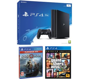 SONY PlayStation 4 Pro with God Of War & Grand Theft Auto V: Premium Edition