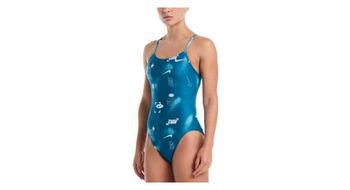 Traje de bano de mujer nike swim hydrastrong multi print verde