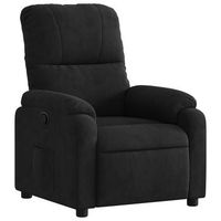 sillon reclinable tela de microfibra negro vidaxl