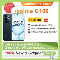 telefono inteligente 5g telefonos moviles asequibles 2026 realme c100 version europea 2026 nuevo mediatek dimensity 6300 pantalla de 68 144hz bateria de 6600mah carga de 45w camara ia de