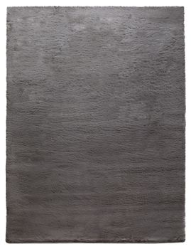 Alfombra de piel Fluffy carbón 140x200 cm