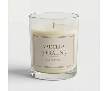 Vela vaso aromatica vainilla 8,5x7cm