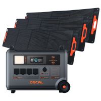 blackview oscal powermax 3600 se pm3600se estacion de energia robusta  3  kit de panel solar pm200 pro 3600w 14 salida
