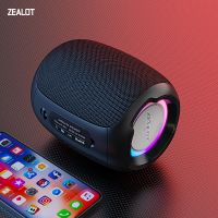 altavoz bluetooth portatil zealot-s53 10 horas de duracion sonido super potente de 10w resistente al agua ipx6 para telefono tarjeta tf usb