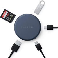 hub usb-c satechi onthego 5 puertos azul hdmi 4k 60w