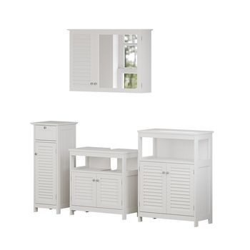Conjunto De Muebles De Baño Riad 4 Piezas, Opción 2 Vicco