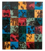 alfombra de piel patchwork toro normando colores 20x20 o 30x30 a medida