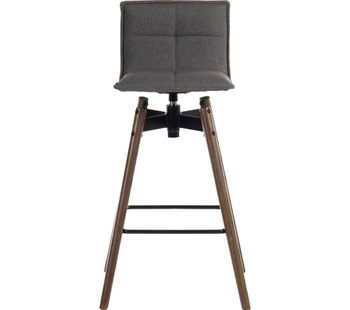 TEKNIK 6977GREY-DK Spin Bar Stool Chair - Grey, Grey