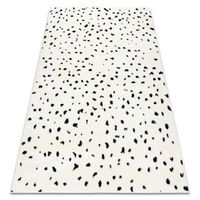 alfombra moderna mode 8508 puntos crema  negro  180x270 cm