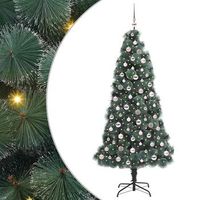 arbol de navidad  decoraciones de navidad artificial preiluminado con juego de bolas pet